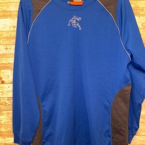And1 boys long sleeve basketball blue and black XL